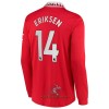 Officiële Voetbalshirt Manchester United Eriksen 14 Thuis 2022-23 Lange Mouw - Heren